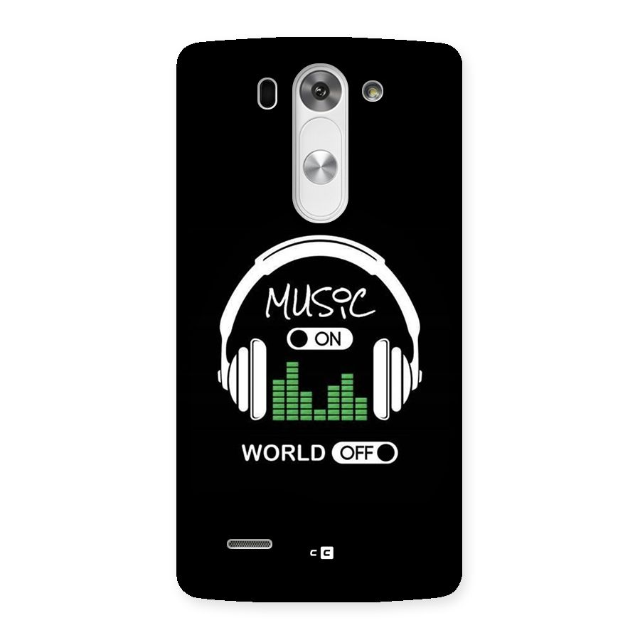 Music On World Off Back Case for LG G3 Mini