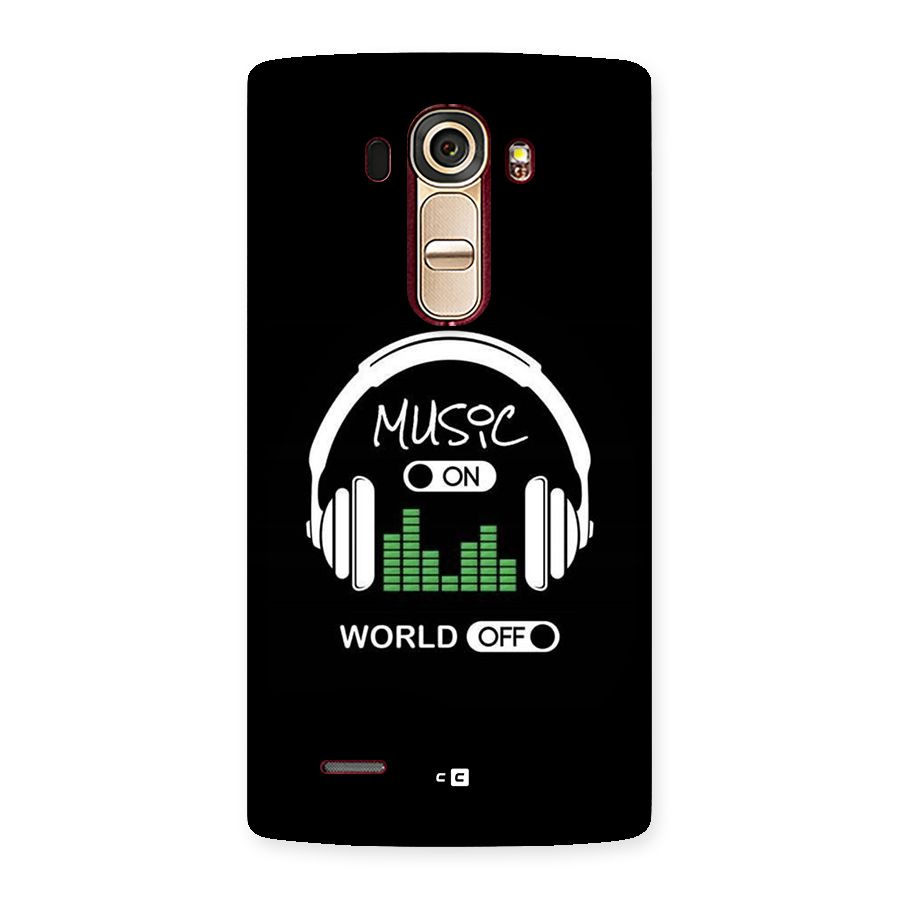 Music On World Off Back Case for LG G4