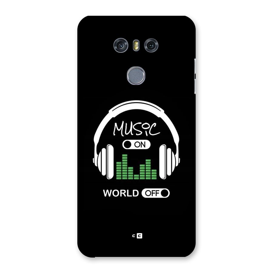Music On World Off Back Case for LG G6