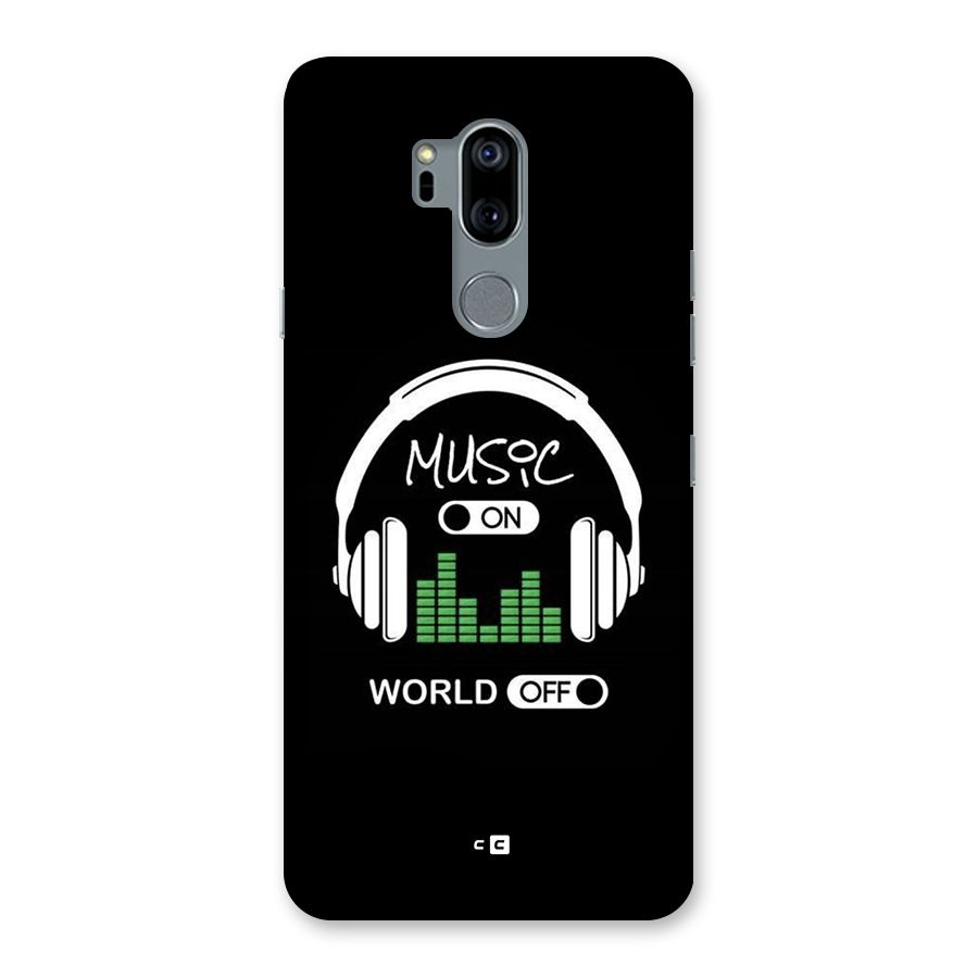 Music On World Off Back Case for LG G7