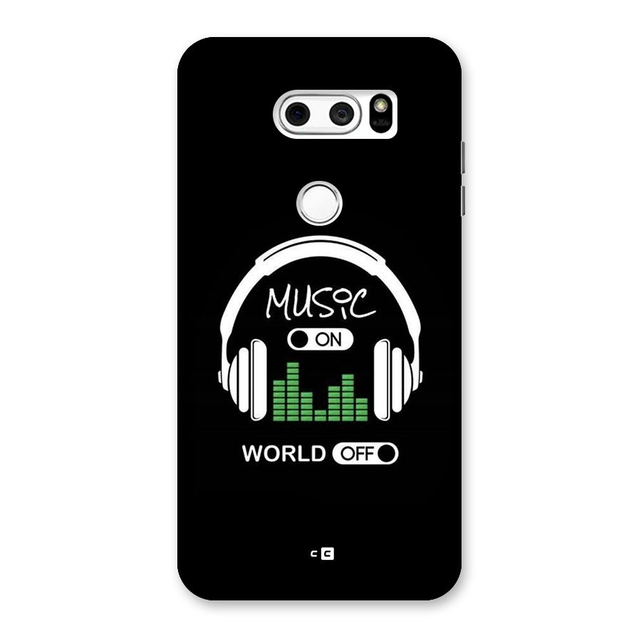 Music On World Off Back Case for LG V30