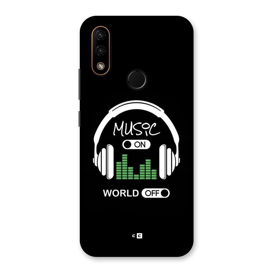 Music On World Off Back Case for Lenovo A6 Note