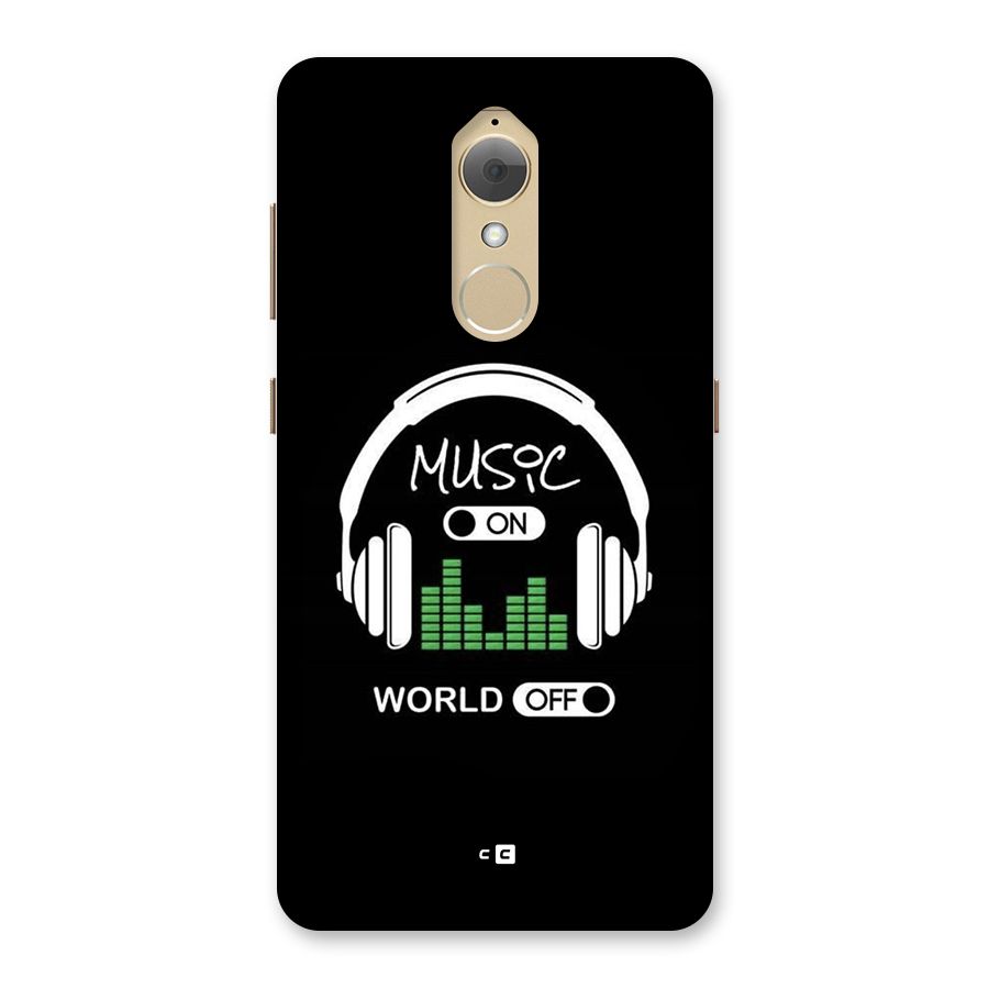 Music On World Off Back Case for Lenovo K8