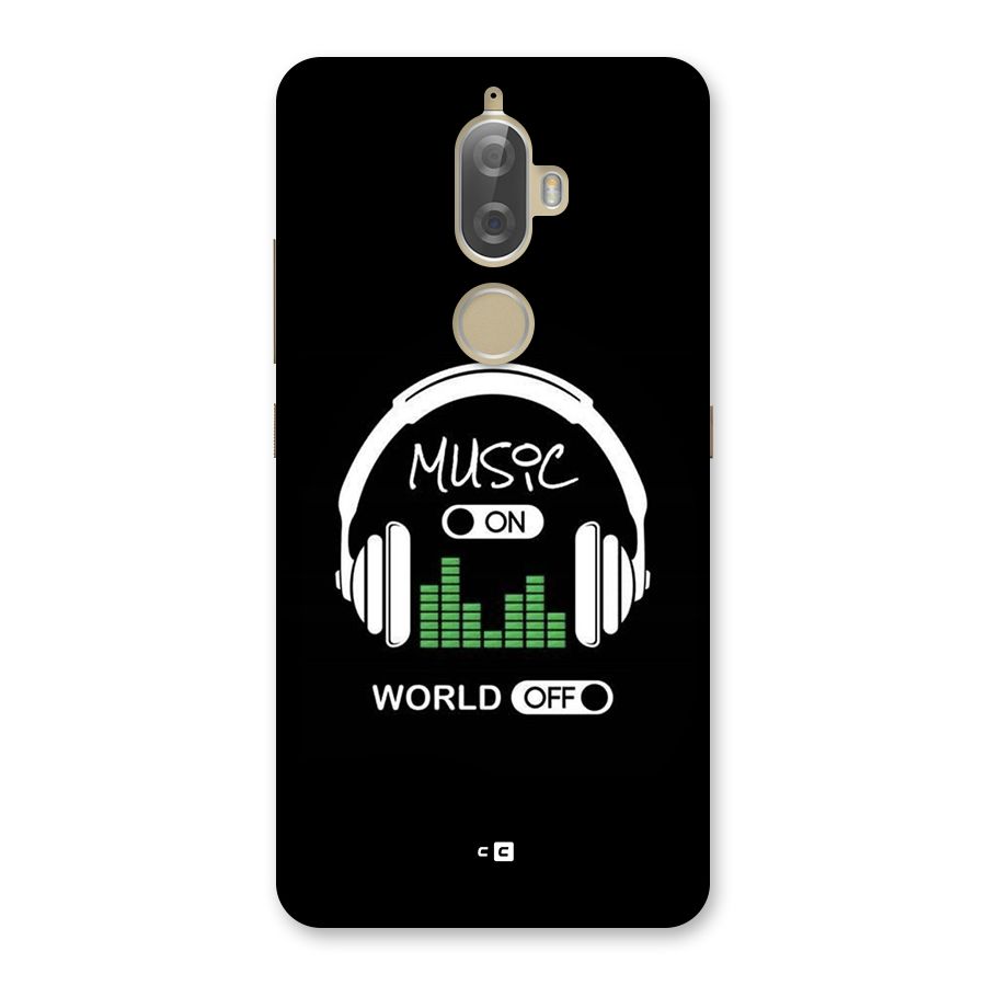 Music On World Off Back Case for Lenovo K8 Plus