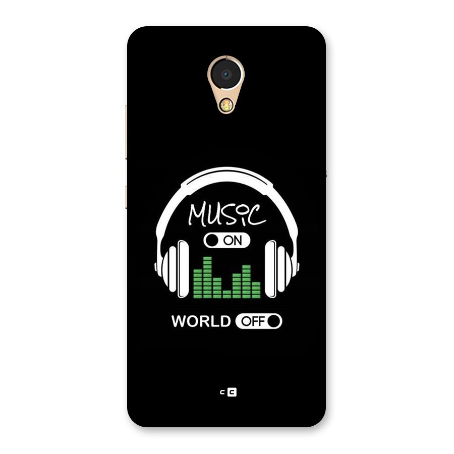 Music On World Off Back Case for Lenovo P2