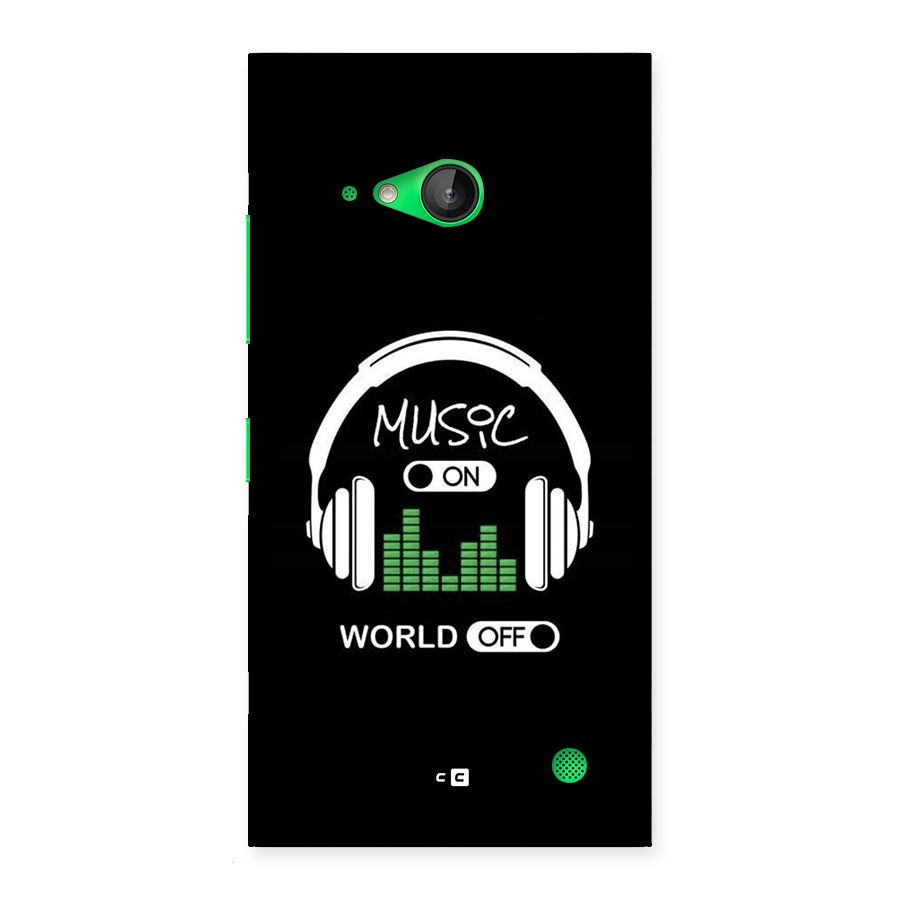 Music On World Off Back Case for Lumia 730