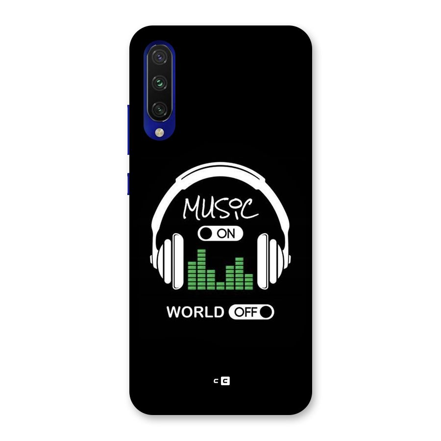 Music On World Off Back Case for Mi A3