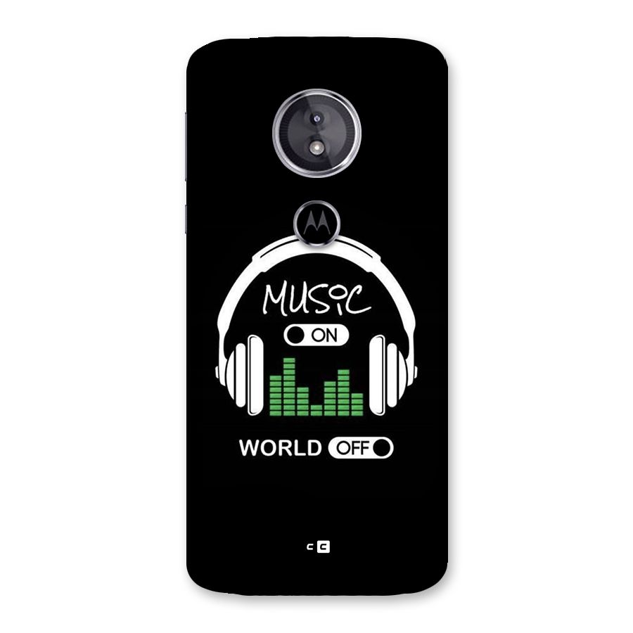 Music On World Off Back Case for Moto E5