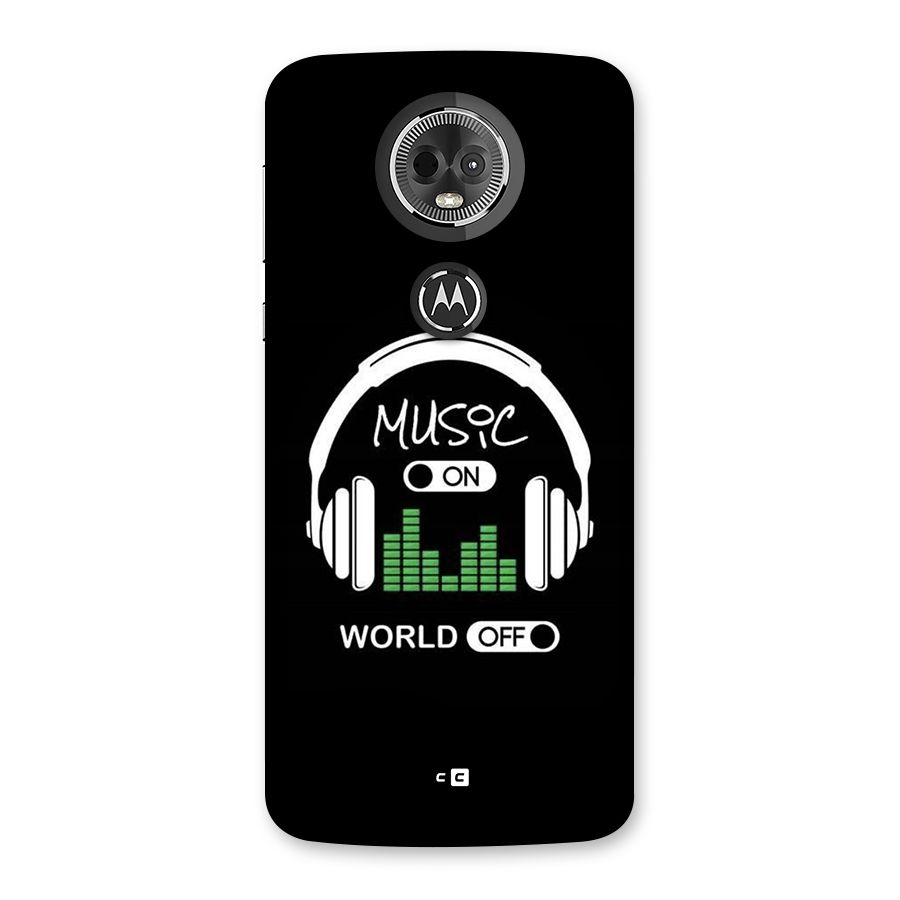 Music On World Off Back Case for Moto E5 Plus