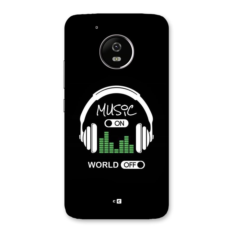 Music On World Off Back Case for Moto G5