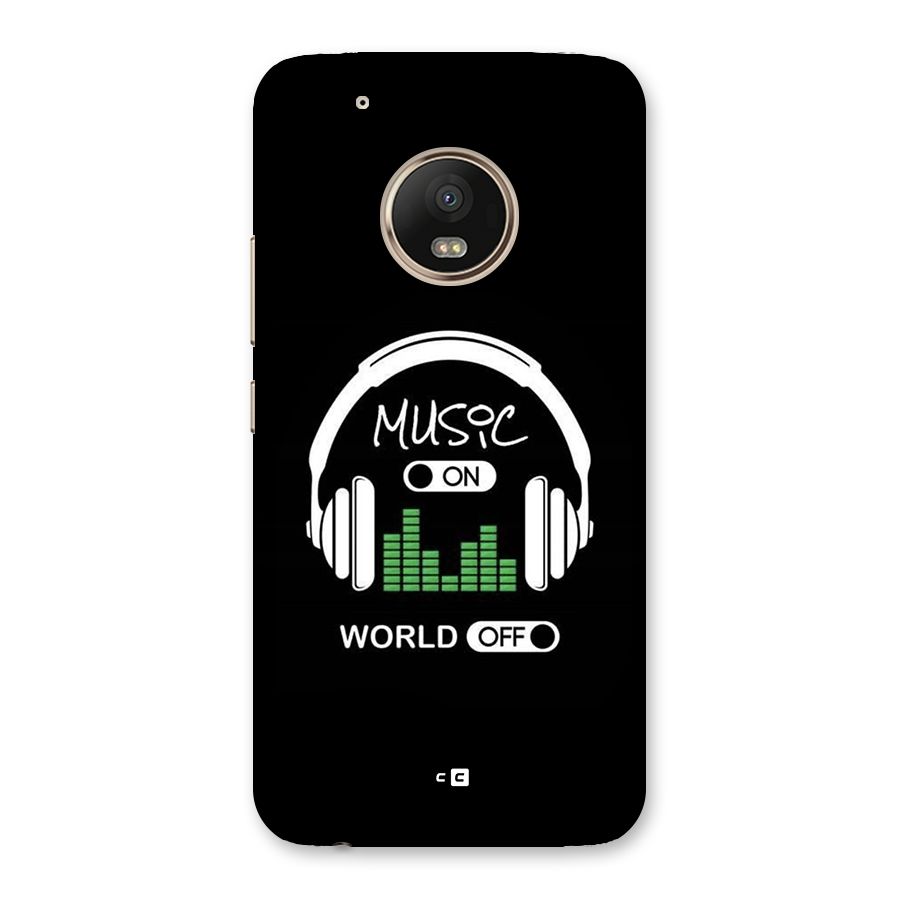 Music On World Off Back Case for Moto G5 Plus