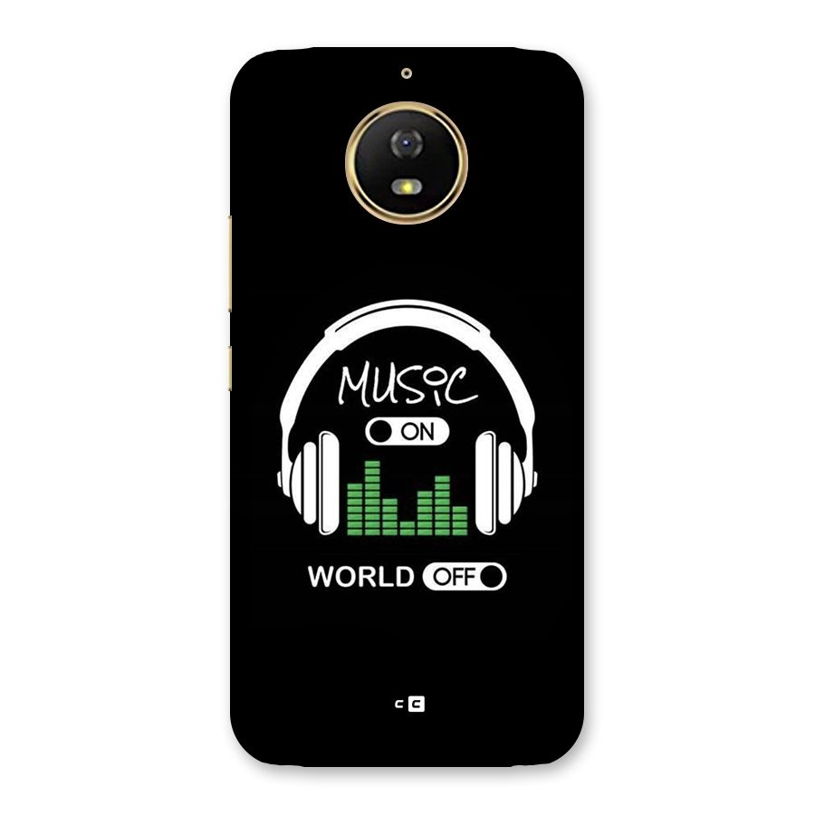 Music On World Off Back Case for Moto G5s