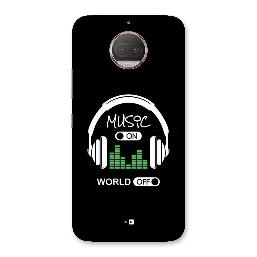 Music On World Off Back Case for Moto G5s Plus