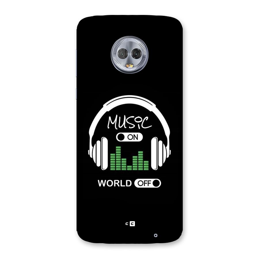 Music On World Off Back Case for Moto G6 Plus