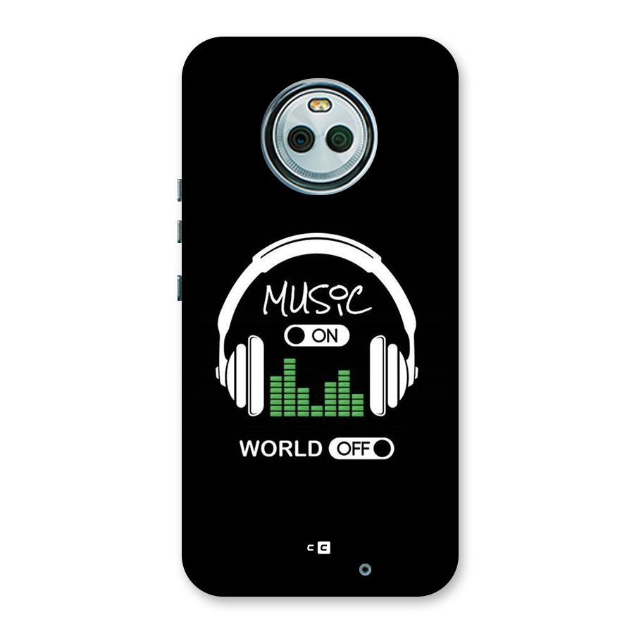 Music On World Off Back Case for Moto X4
