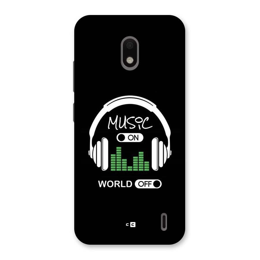 Music On World Off Back Case for Nokia 2.2