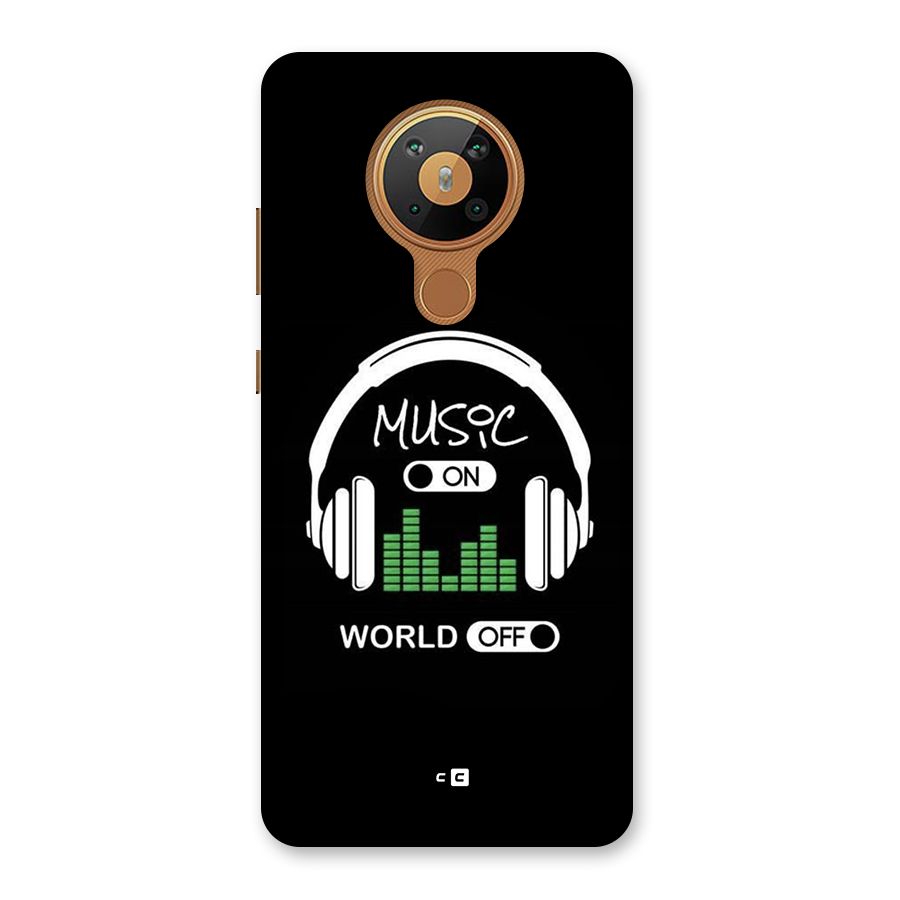 Music On World Off Back Case for Nokia 5.3