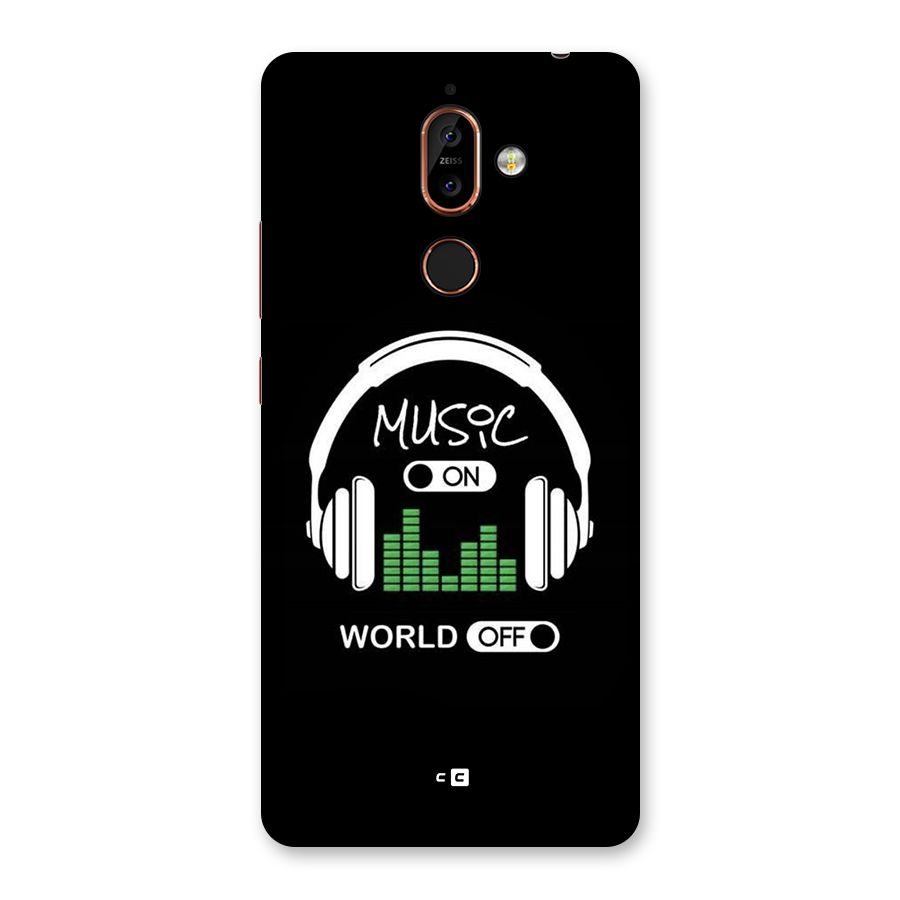 Music On World Off Back Case for Nokia 7 Plus