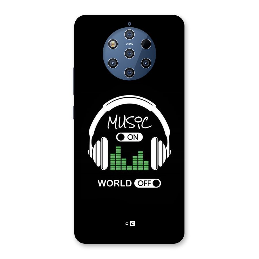 Music On World Off Back Case for Nokia 9 PureView