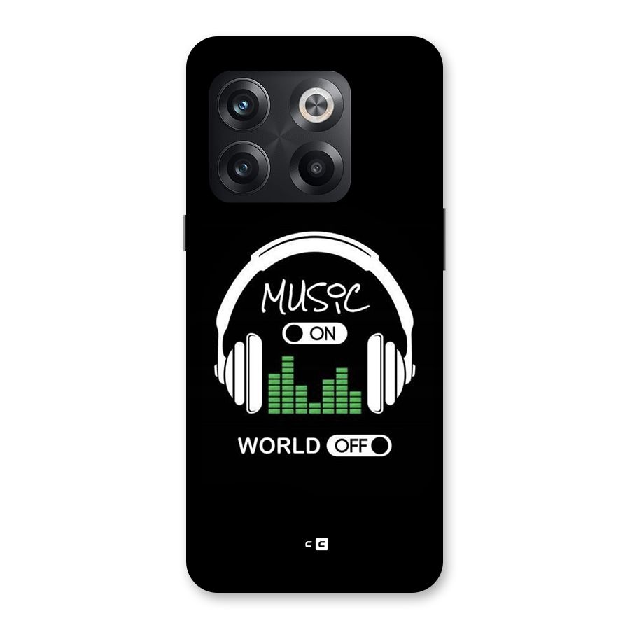 Music On World Off Back Case for OnePlus 10T