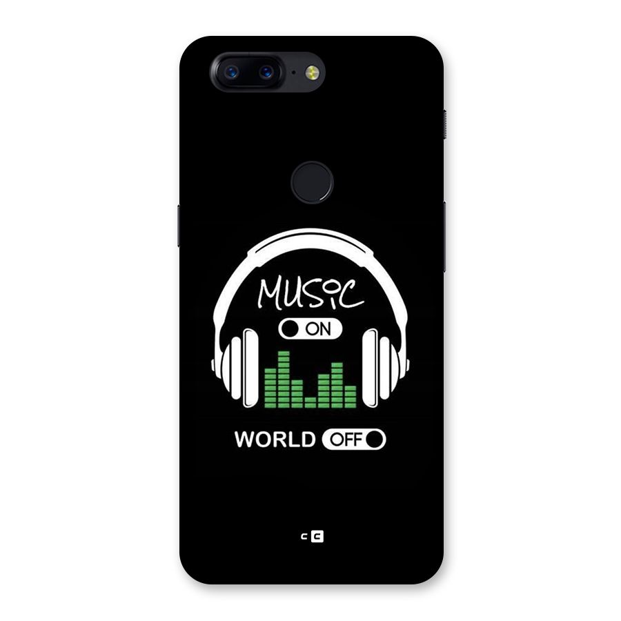 Music On World Off Back Case for OnePlus 5T