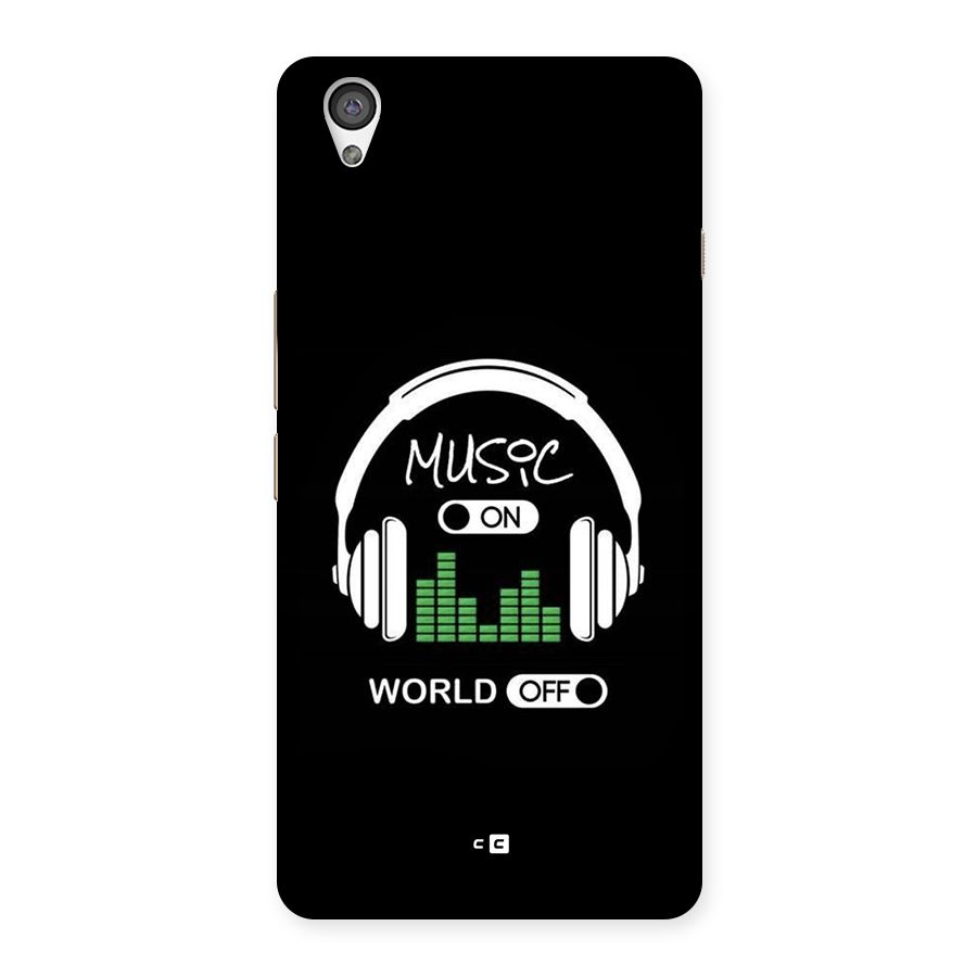 Music On World Off Back Case for OnePlus X
