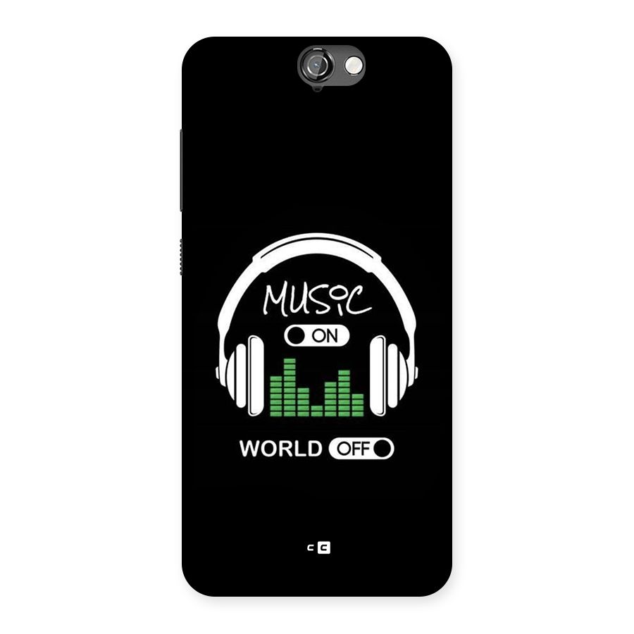 Music On World Off Back Case for One A9