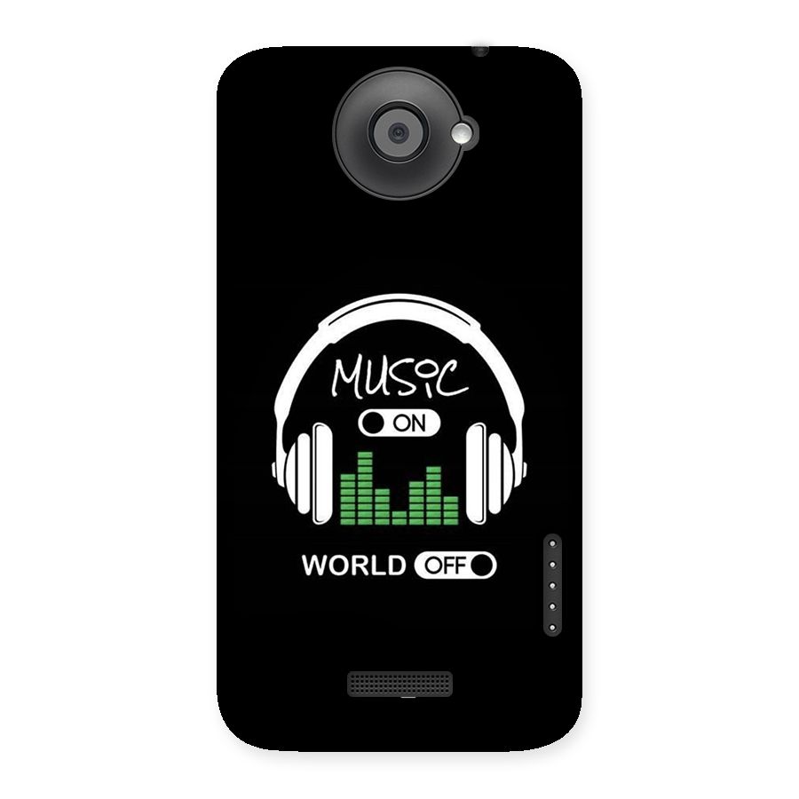 Music On World Off Back Case for One X