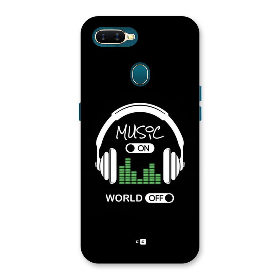 Music On World Off Back Case for Oppo A11k