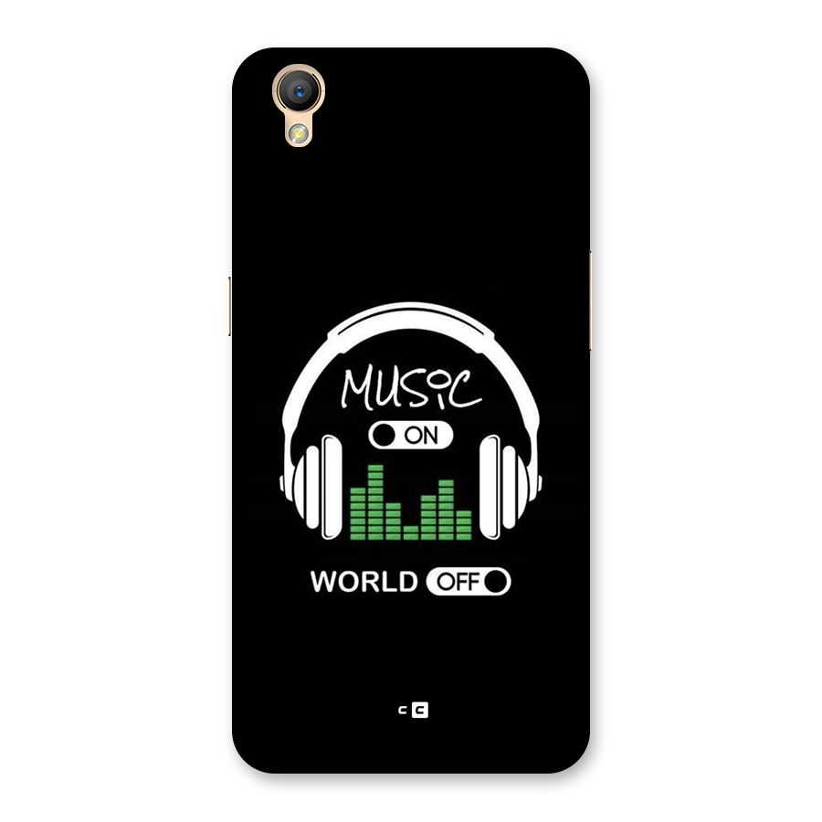 Music On World Off Back Case for Oppo A37