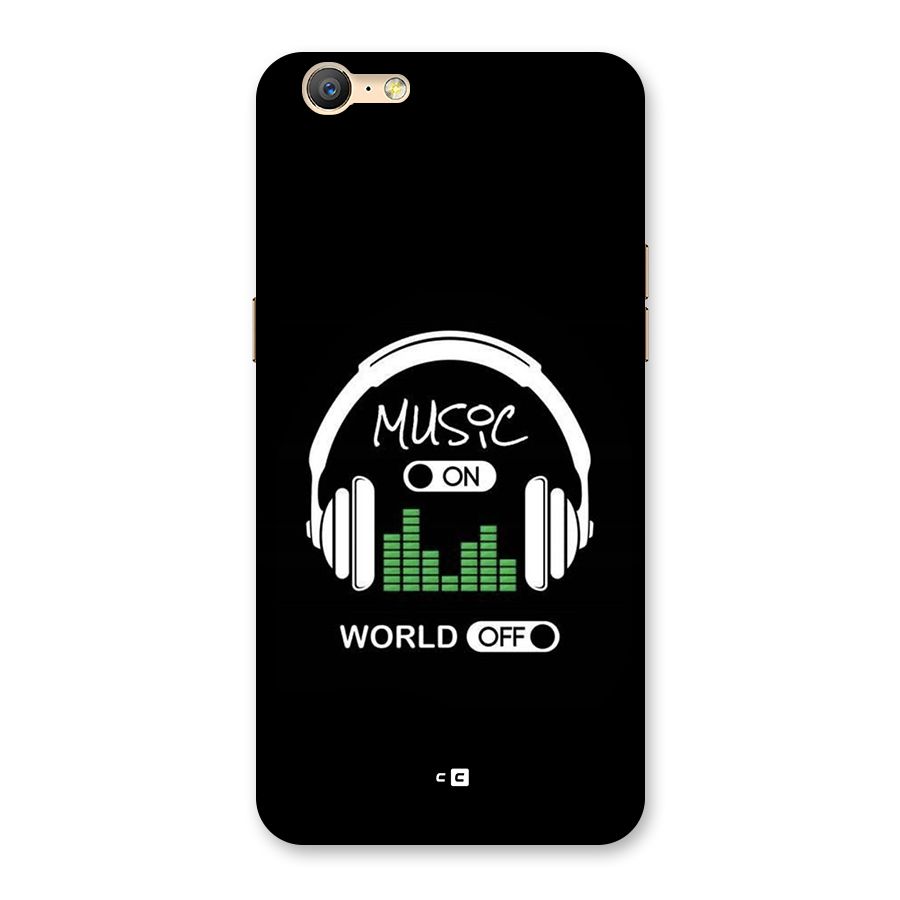 Music On World Off Back Case for Oppo A39