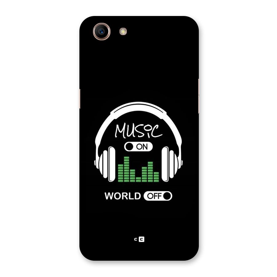 Music On World Off Back Case for Oppo A83 (2018)