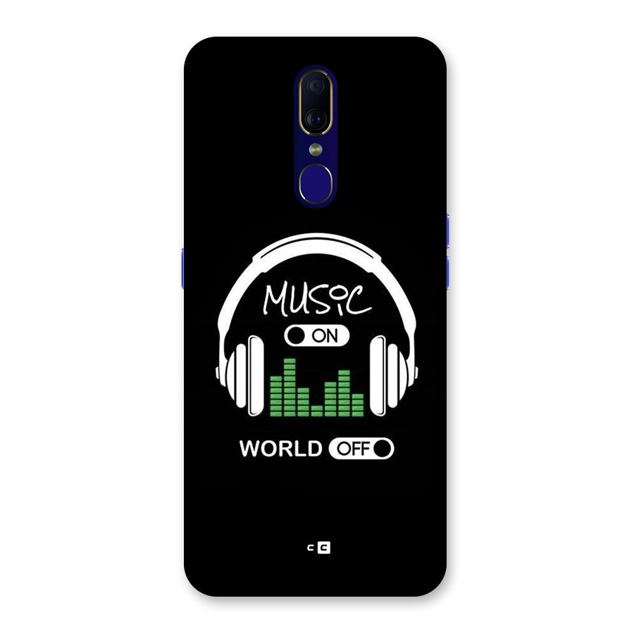 Music On World Off Back Case for Oppo A9