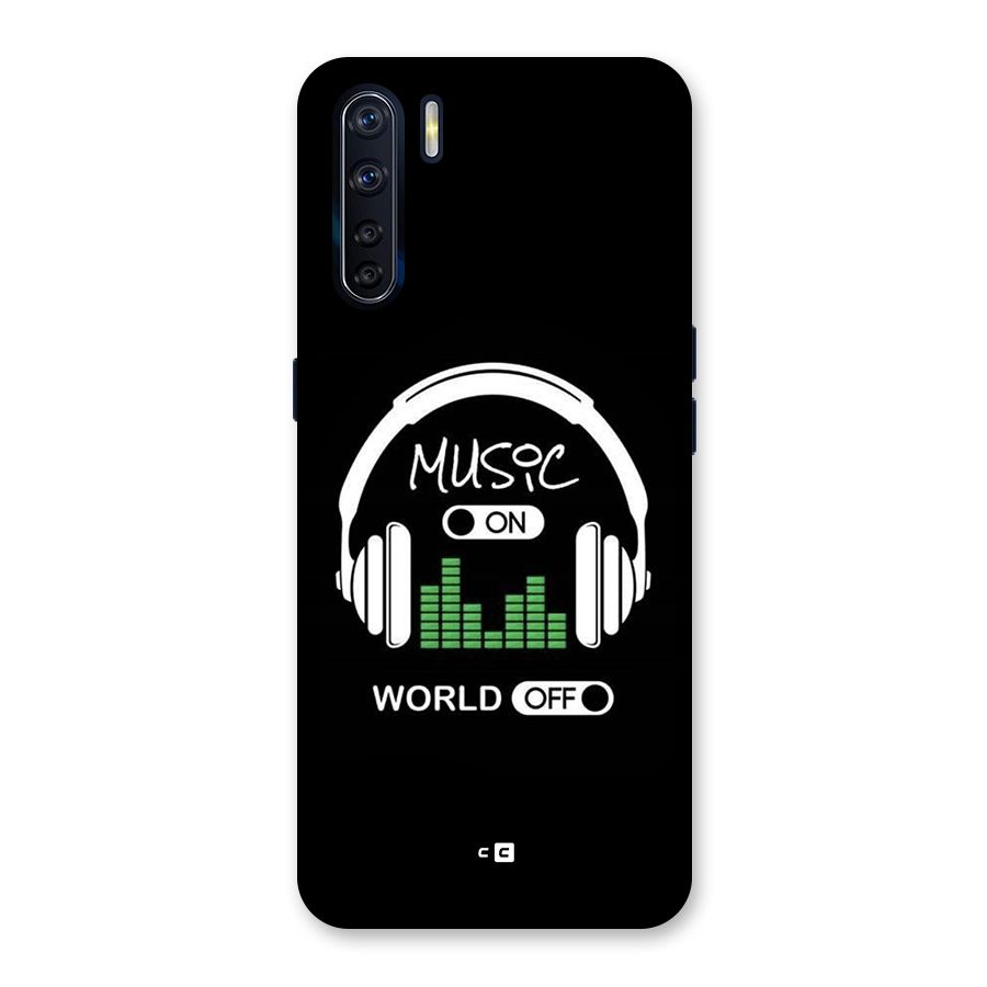 Music On World Off Back Case for Oppo F15