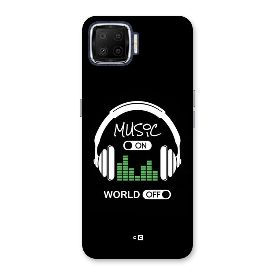 Music On World Off Back Case for Oppo F17