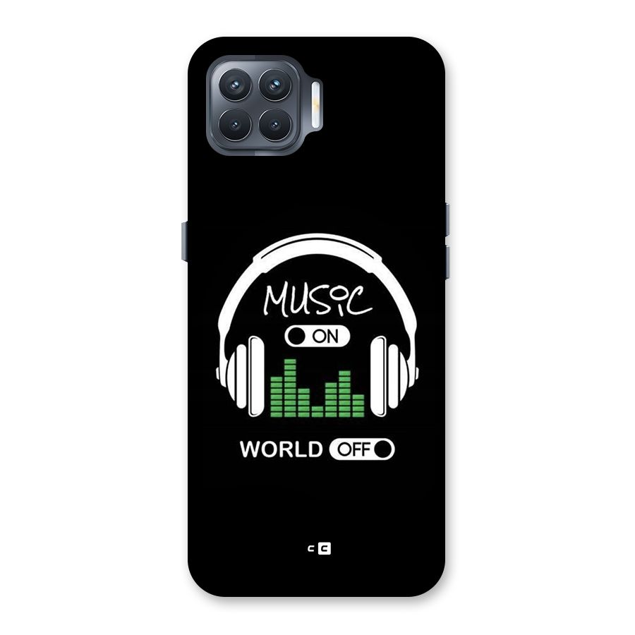 Music On World Off Back Case for Oppo F17 Pro