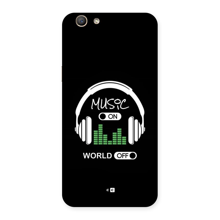 Music On World Off Back Case for Oppo F1s