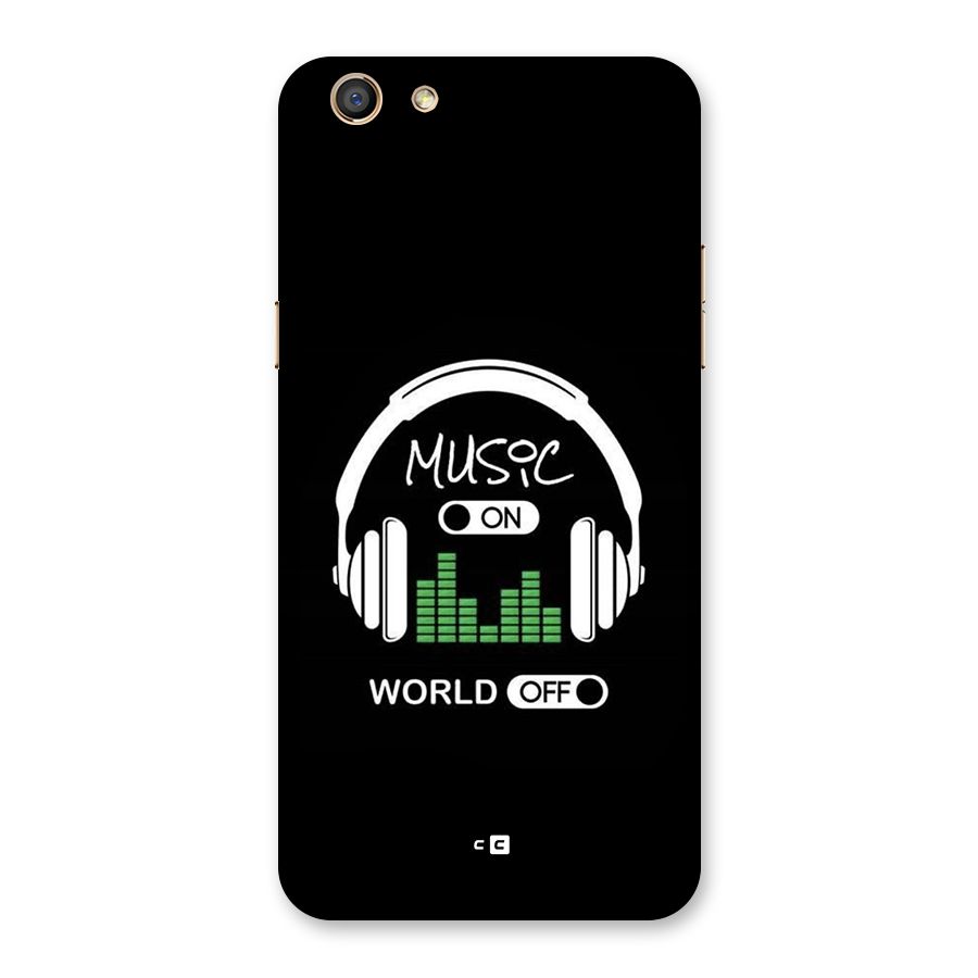 Music On World Off Back Case for Oppo F3
