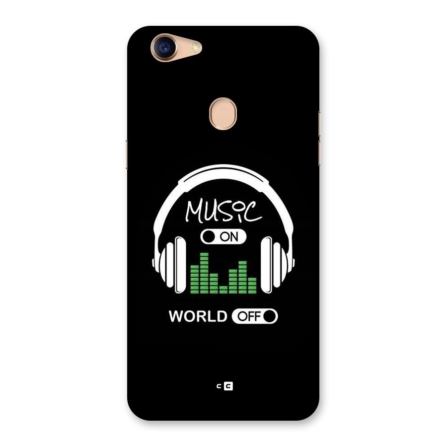 Music On World Off Back Case for Oppo F5