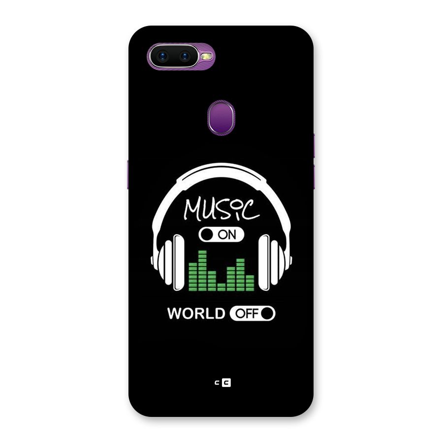 Music On World Off Back Case for Oppo F9