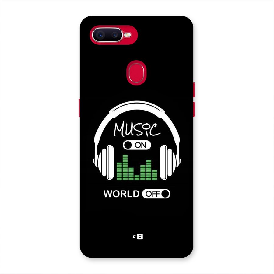 Music On World Off Back Case for Oppo F9 Pro
