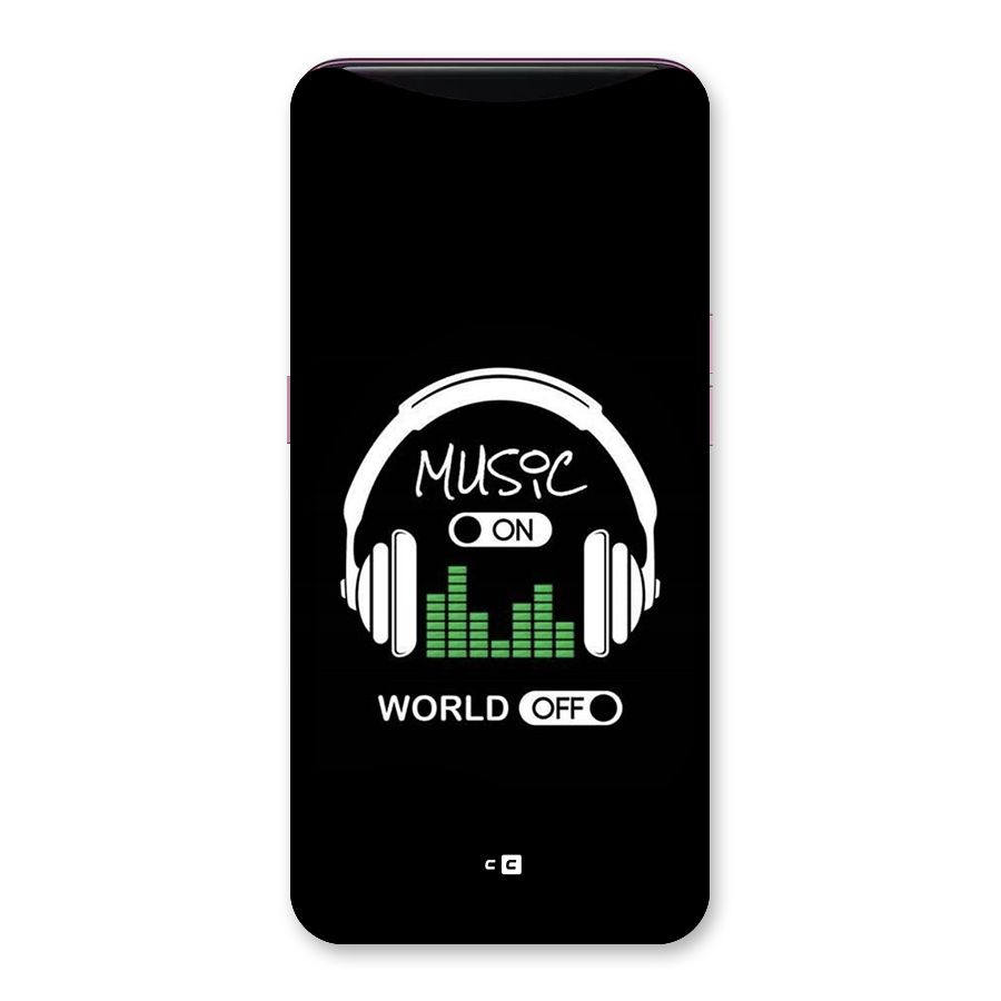 Music On World Off Back Case for Oppo Find X