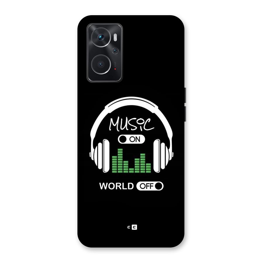 Music On World Off Back Case for Oppo K10 4G