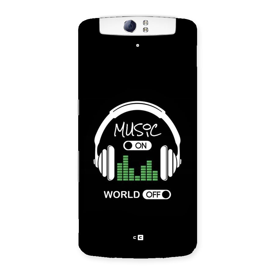 Music On World Off Back Case for Oppo N1