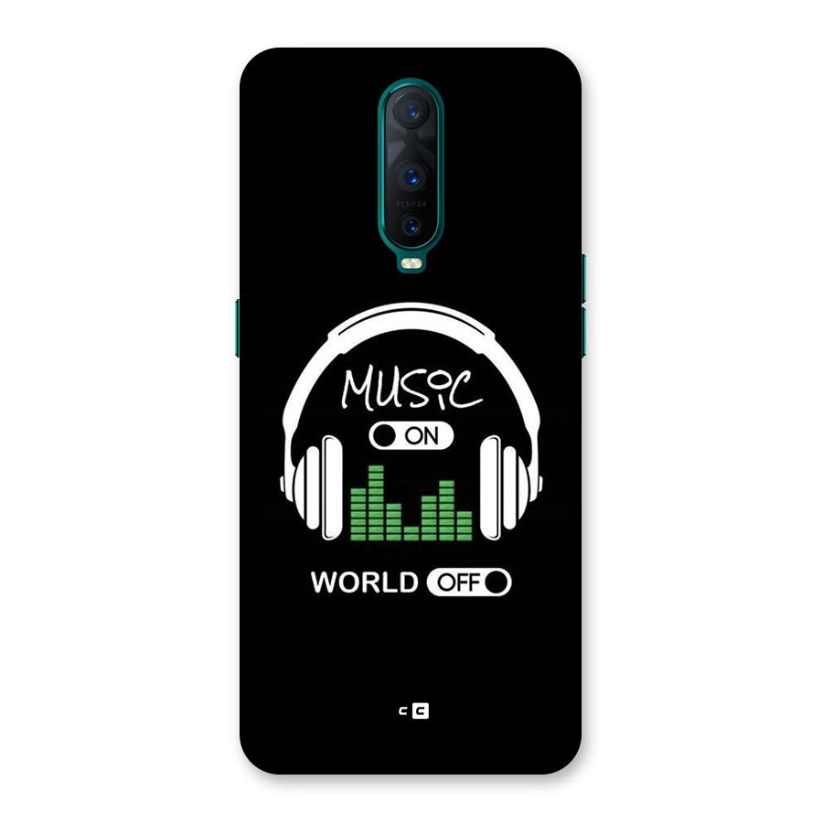Music On World Off Back Case for Oppo R17 Pro