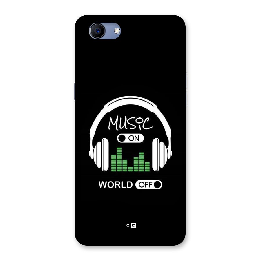 Music On World Off Back Case for Realme 1