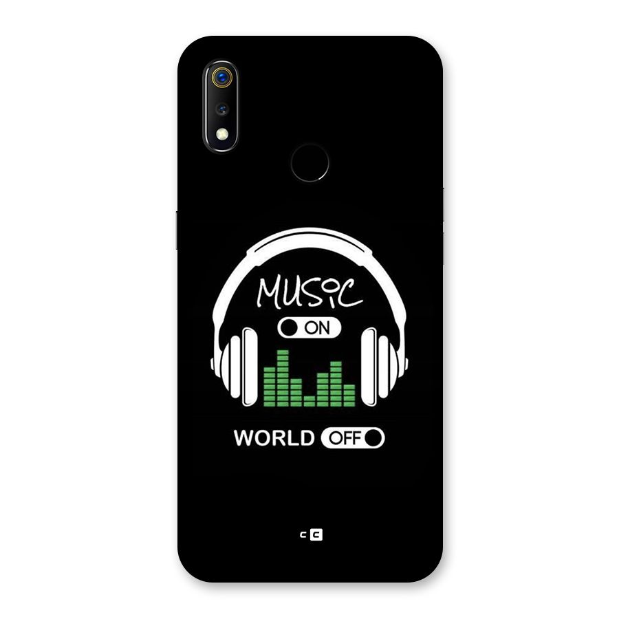 Music On World Off Back Case for Realme 3
