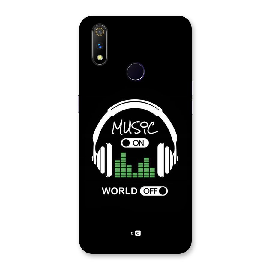 Music On World Off Back Case for Realme 3 Pro