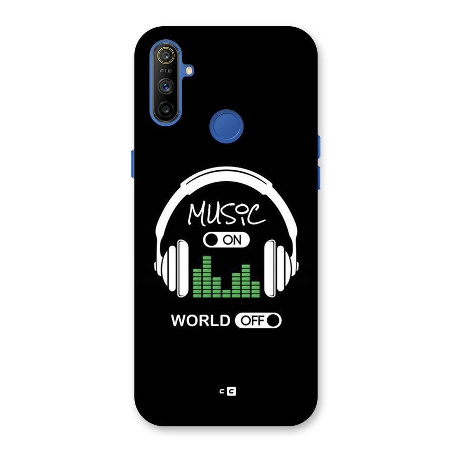Music On World Off Back Case for Realme Narzo 10A