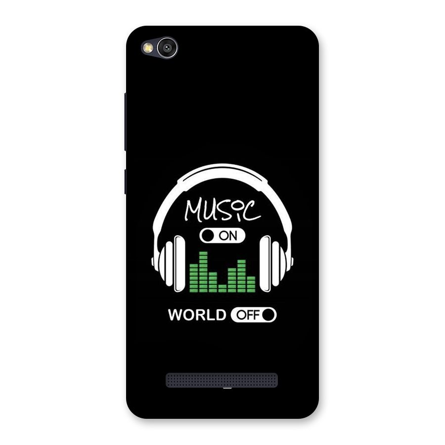 Music On World Off Back Case for Redmi 4A